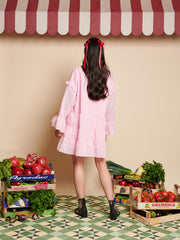 Cranberry Bow Mini Dress