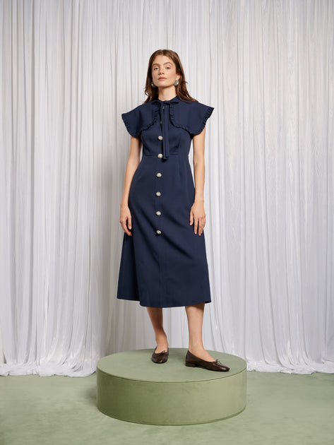 Bibi Bib Collar Midi Dress – Sister Jane