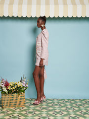 <b>DREAM</b> Honeydew Tweed Mini Dress