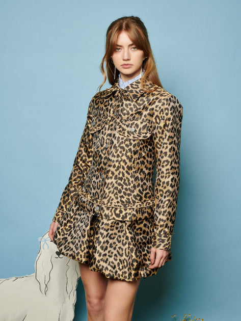 Lola Leopard Jacquard Dress ゆりさ Sister Jane Lola Leopard-jacquard Mini Dress Sister Jane