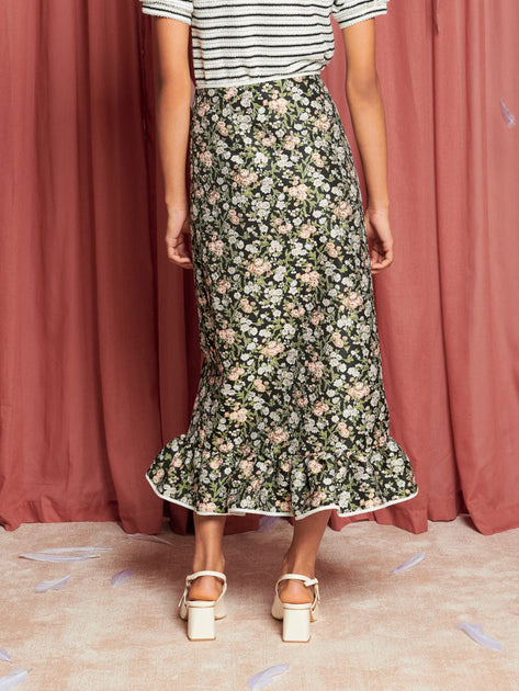 関税込 完売前に【SISTER JANE】Graces Jacquard Midi Skirt Sister Jane Graces Jacquard Midi Skirt - Ladybird