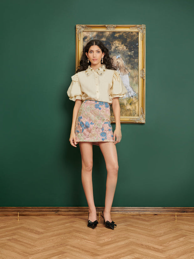 <b>DREAM</b> Artist Embroidered Mini Skirt