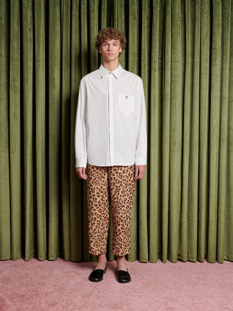 SISTER JANE Pine Flock Heart Check Trousers in Green | endource