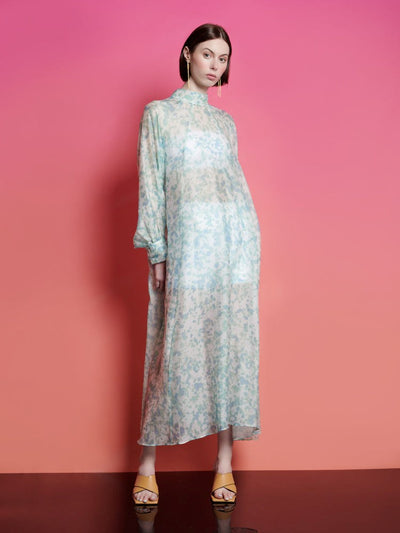 <b>Ghospell</b> Nina Printed Midi Dress
