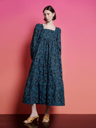 <b>Ghospell</b> Camryn Printed Midi Dress