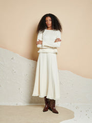 <b> Ghospell </b> Kimberley Knit Midi Skirt