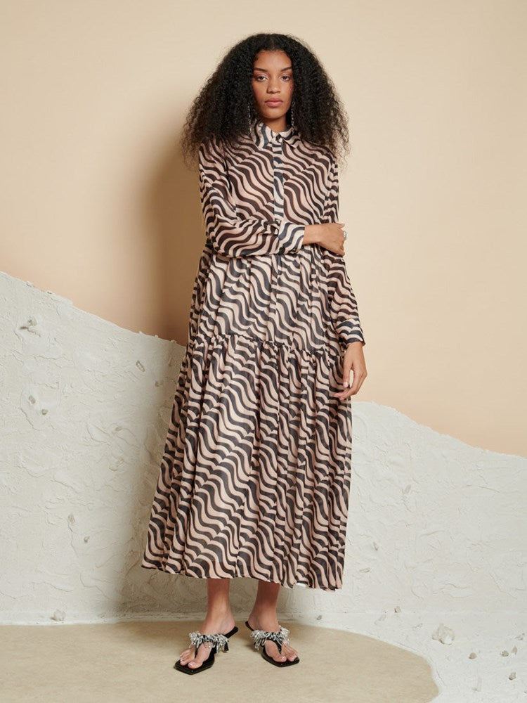 Ghospell Cecilia Printed Midi Dress Sister Jane