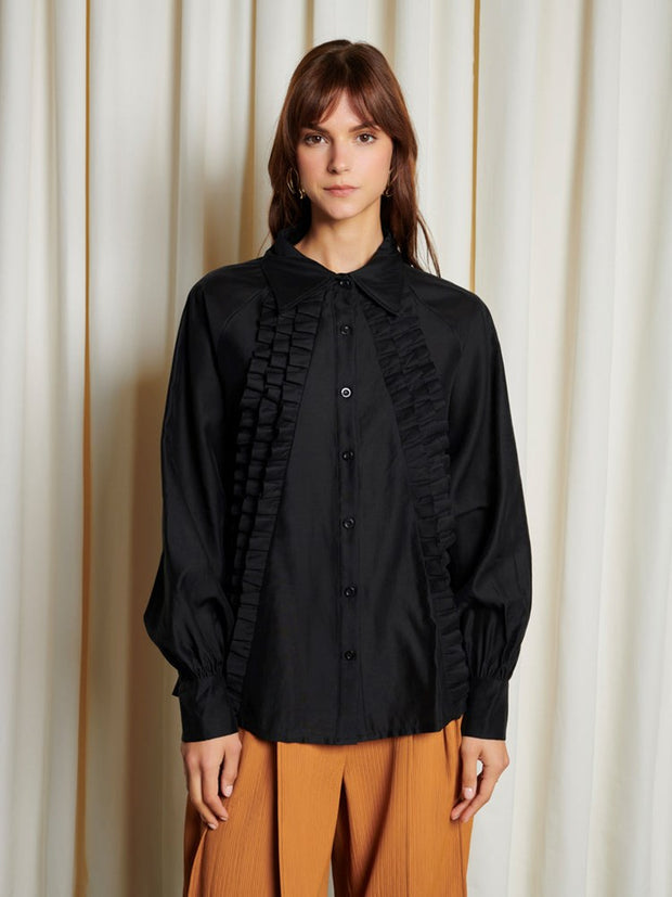 <b> Ghospell </b> Lundy Ruffle Shirt