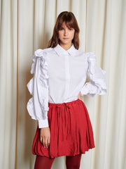 <b> Ghospell </b> Melissa Ruffled Shirt