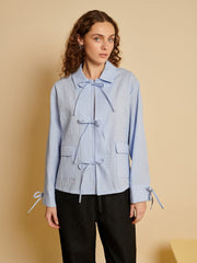 <b> Ghospell </b>Freja Tie Shirt