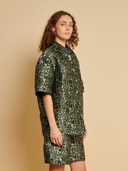 <b> Ghospell </b> Ebba Leopard Shirt