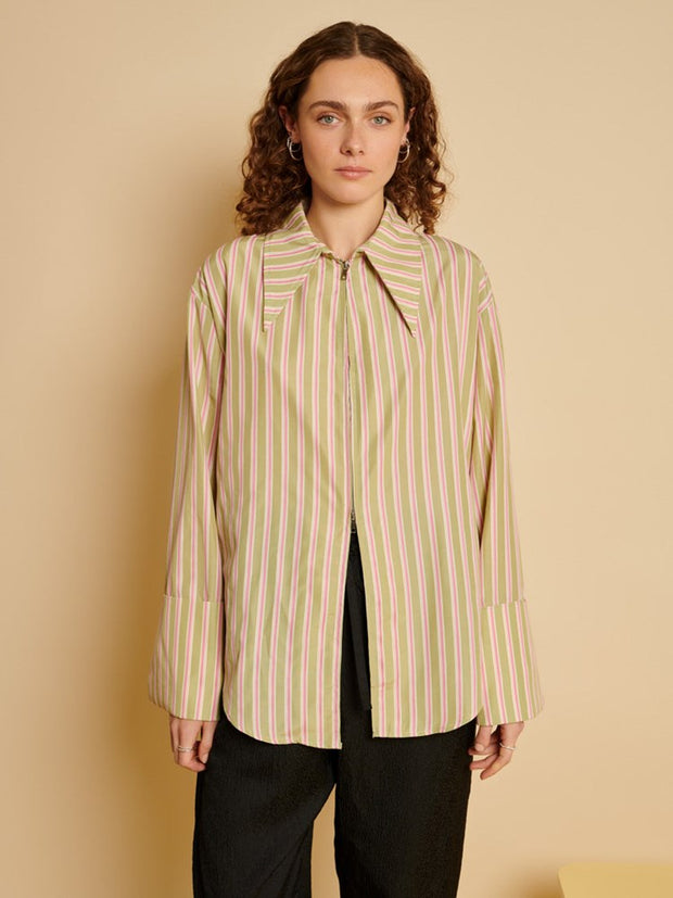 <b> Ghospell </b> Ester Stripe Shirt