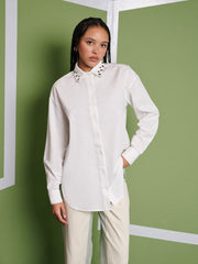 <b> Ghospell </b> Maria Oversized Shirt