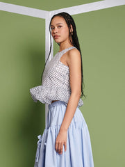 <b> Ghospell </b> Martina Polka Dot Top