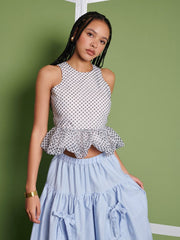 <b> Ghospell </b> Martina Polka Dot Top