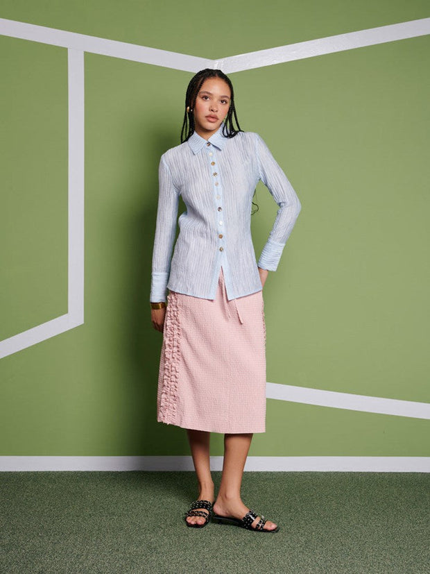 <b> Ghospell </b> Rebecca Fitted Shirt
