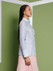 <b> Ghospell </b> Rebecca Fitted Shirt