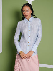 <b> Ghospell </b> Rebecca Fitted Shirt