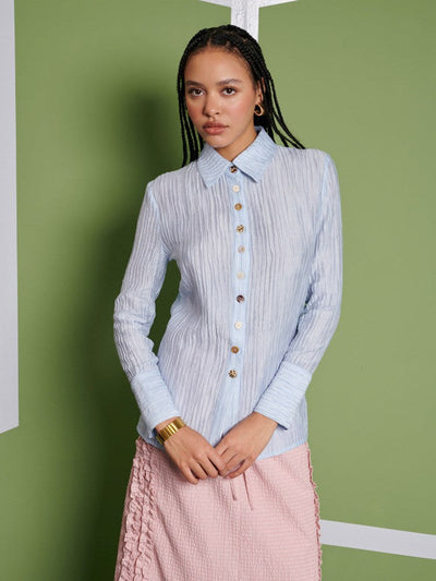 <b> Ghospell </b> Rebecca Fitted Shirt