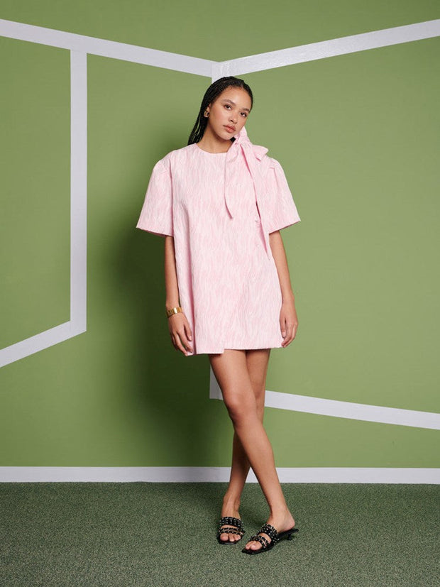 <b> Ghospell </b> Misty Wrap Mini Dress