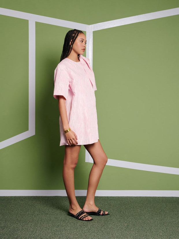 <b> Ghospell </b> Misty Wrap Mini Dress