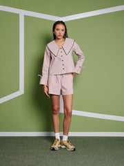 <b> Ghospell </b> Dara Stripe Shorts