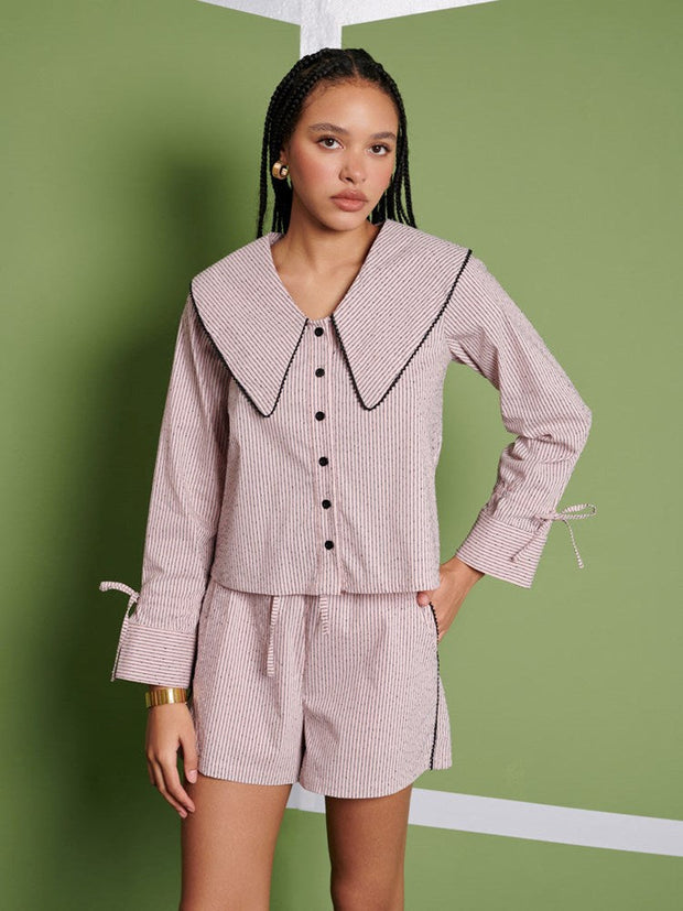 <b> Ghospell </b> Dara Stripe Shirt