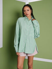 <b> Ghospell </b> Katarina Stripe Shirt