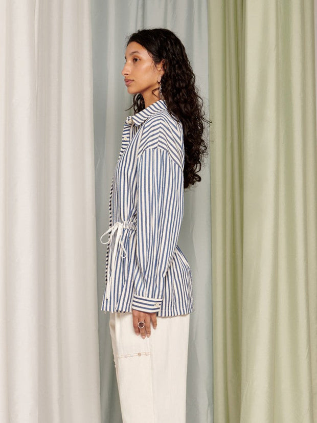 <b> Ghospell </b> Wynn Striped Shirt