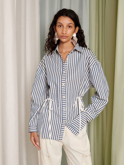 <b> Ghospell </b> Wynn Striped Shirt