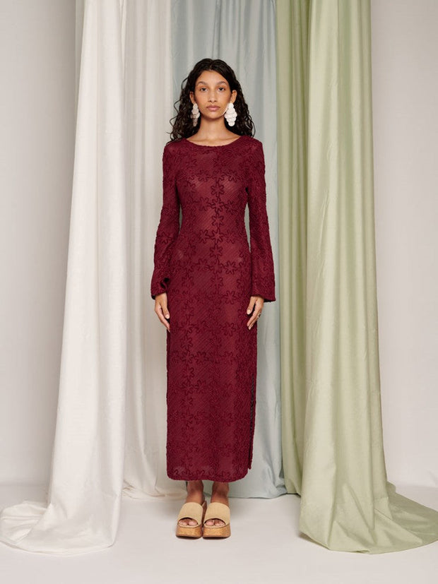 <b> Ghospell </b> Vicky Crochet Maxi Dress