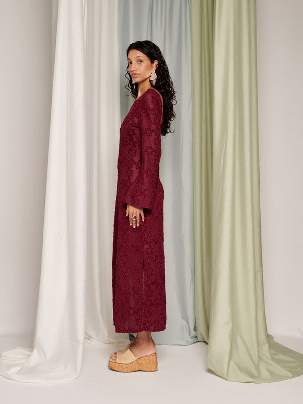 <b> Ghospell </b> Vicky Crochet Maxi Dress