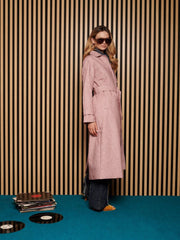 <b> Ghospell </b> Dusty PU Trench Coat