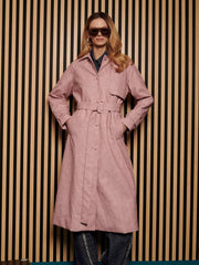 <b> Ghospell </b> Dusty PU Trench Coat