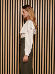 <b> Ghospell </b> Marla Cape Blouse