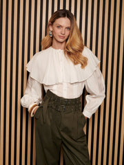<b> Ghospell </b> Marla Cape Blouse