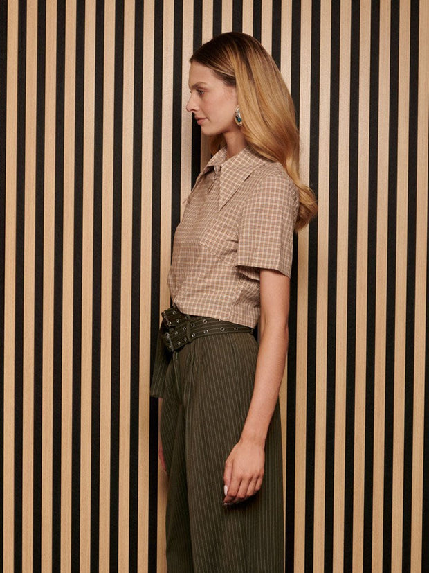 <b> Ghospell </b> Rita Check Zip Top