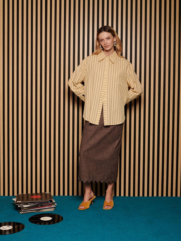 <b> Ghospell </b> Nita Stripe Shirt