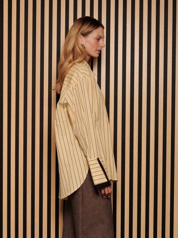 <b> Ghospell </b> Nita Stripe Shirt