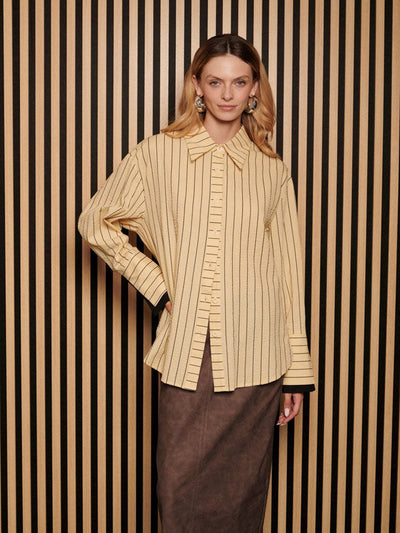 <b> Ghospell </b> Nita Stripe Shirt