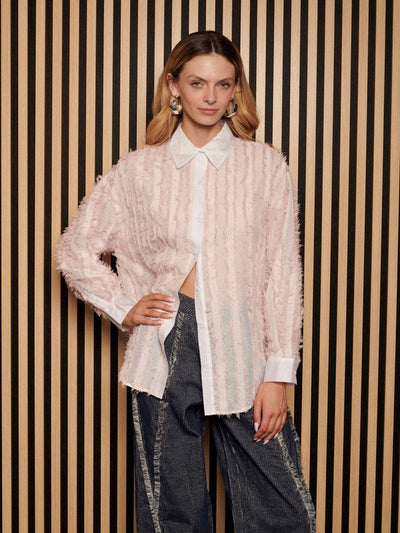 <b> Ghospell </b> Zetta Textured Shirt