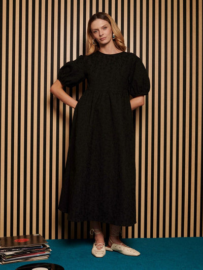 <b> Ghospell </b> Domi Jacquard Midi Dress