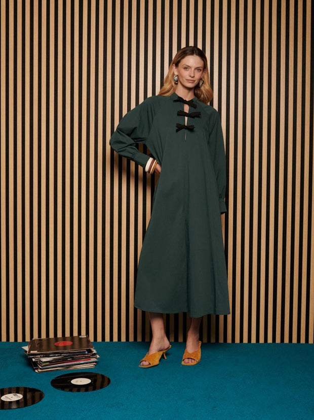 <b> Ghospell </b> Fifer Midi Dress