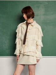 <b> Ghospell </b> Soliha Fringe Jacket