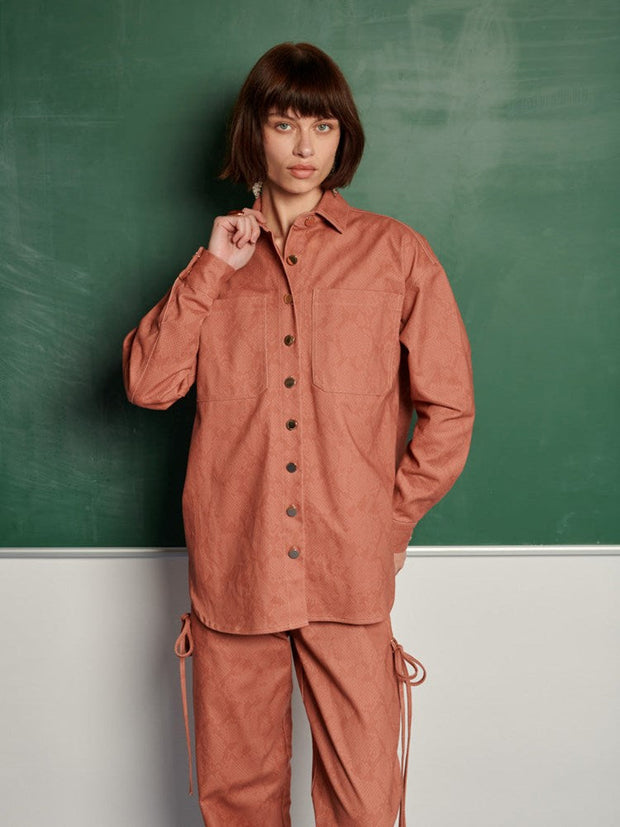 <b> Ghospell </b> Izya Denim Shirt