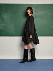 <b> Ghospell </b> Angela Trim Mini Dress