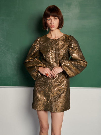 Jouri Metallic Mini Dress
