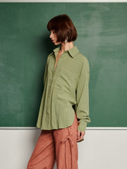 <b> Ghospell </b> Koa Striped Shirt