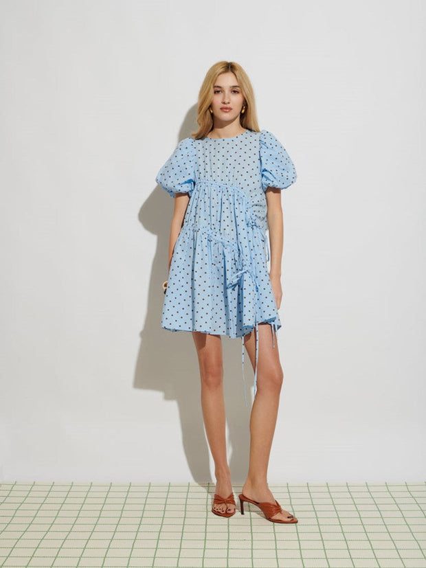 ghospell blue dress Farah Polka Dot Mini – Sister Jane and cupro Size:8 US Women (5 AU/UK) St Albans Modest / Simple Navy