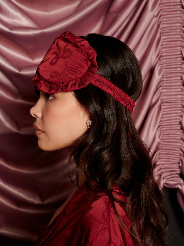 Dita Bow Eye Mask Opera Red / Z